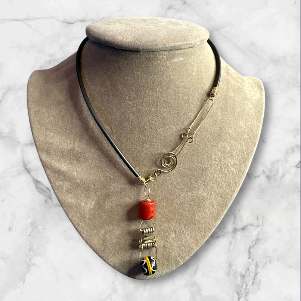 Vintage Moon Beams handcrafted necklace gold filled 12 inches